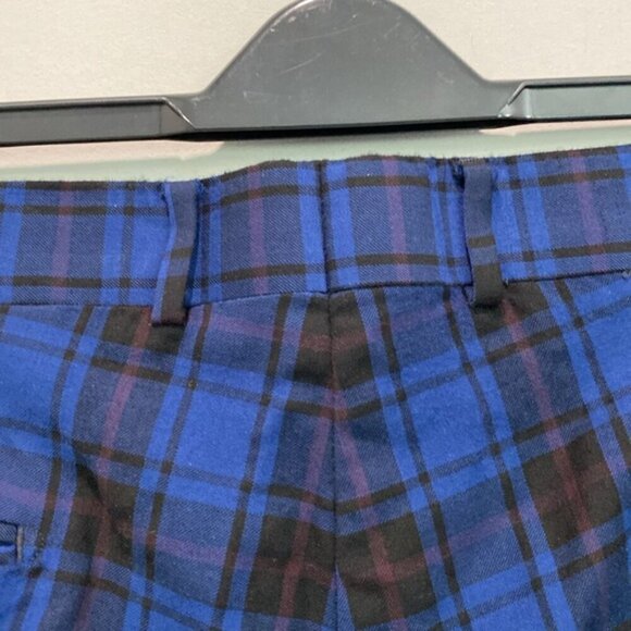 Haight and Ashbury blue plaid Shorts Size 38 - Picture 6 of 11